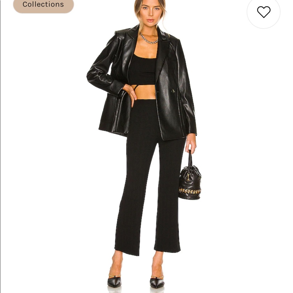 Johnathan Simkhai Standard NWT Celia pants cropped black SOLD OUT high waisted